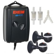 Компрессор для аквариума двухканальный бесшумный Eheim air pump 400л/ч 3704010